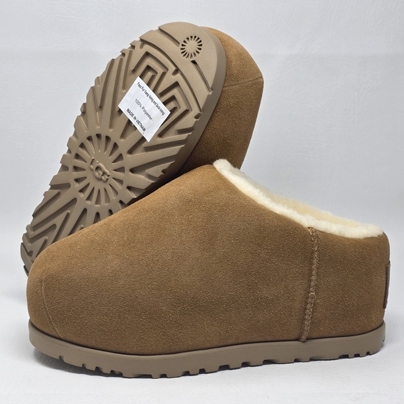 UGG Women's Pumped Slide Chestnut Suede Slippers Shoes 1158215 Size 9 New - Picture 1 of 11